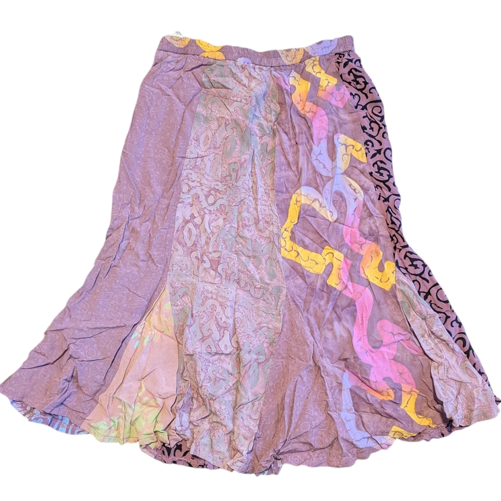 Wild Thing Woman Batik Skirt Gypsy Purple S/M Hippie